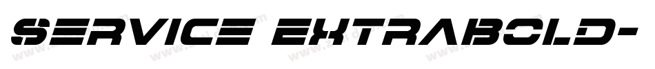 Service ExtraBold字体转换